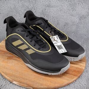 Adidas Own The Game 3.0 Core Black Gold Basketball Shoes IF4566 Men's Sz 11.5